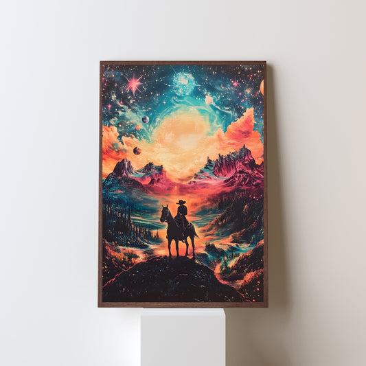Cosmic Rider: Journey Through the Celestial Wilds
