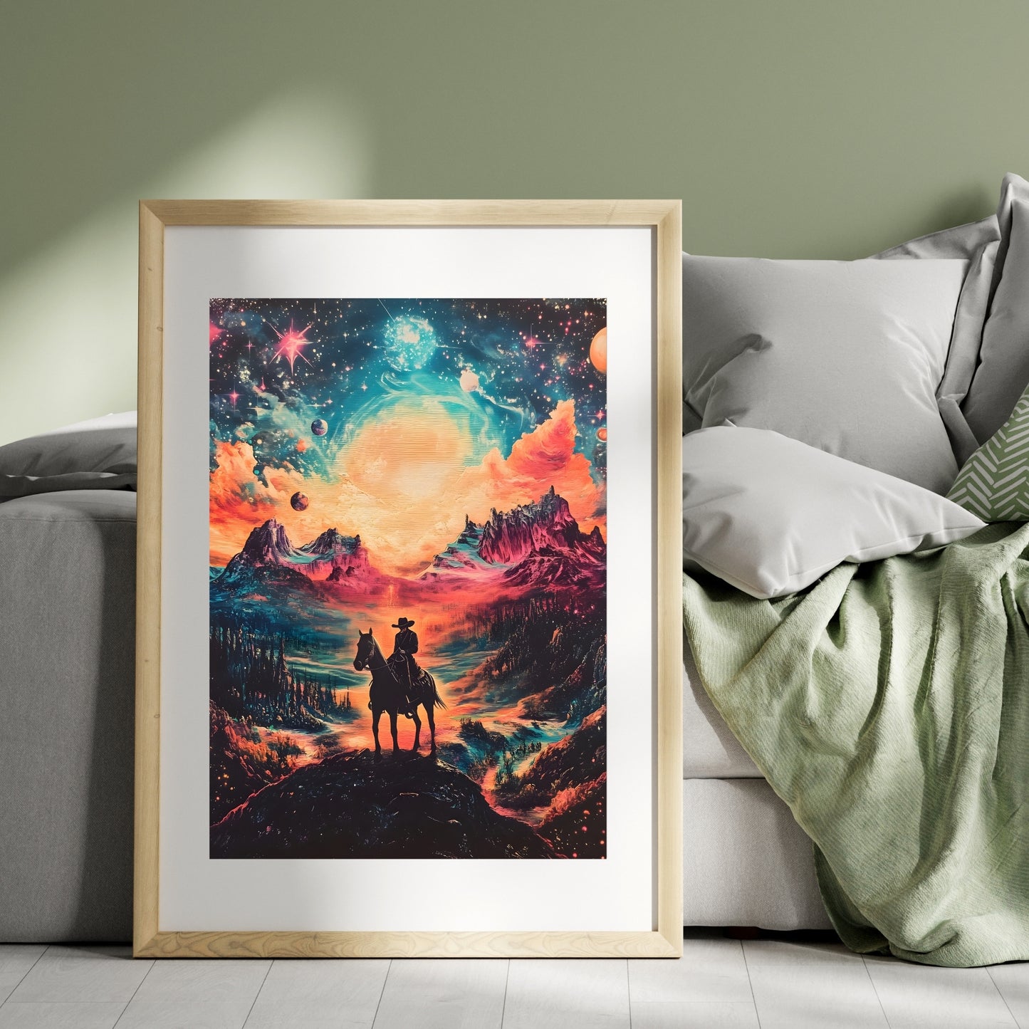 Cosmic Rider: Journey Through the Celestial Wilds