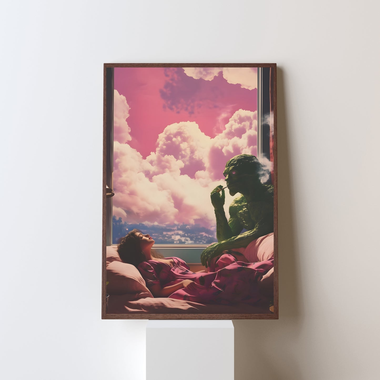 Unspoken Gravity - Retro Art Poster