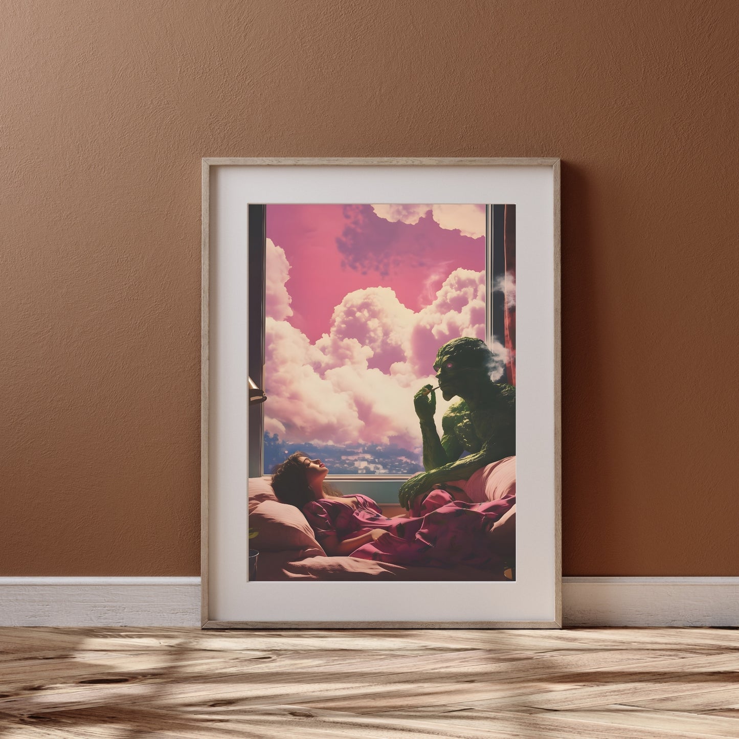 Unspoken Gravity - Retro Art Poster