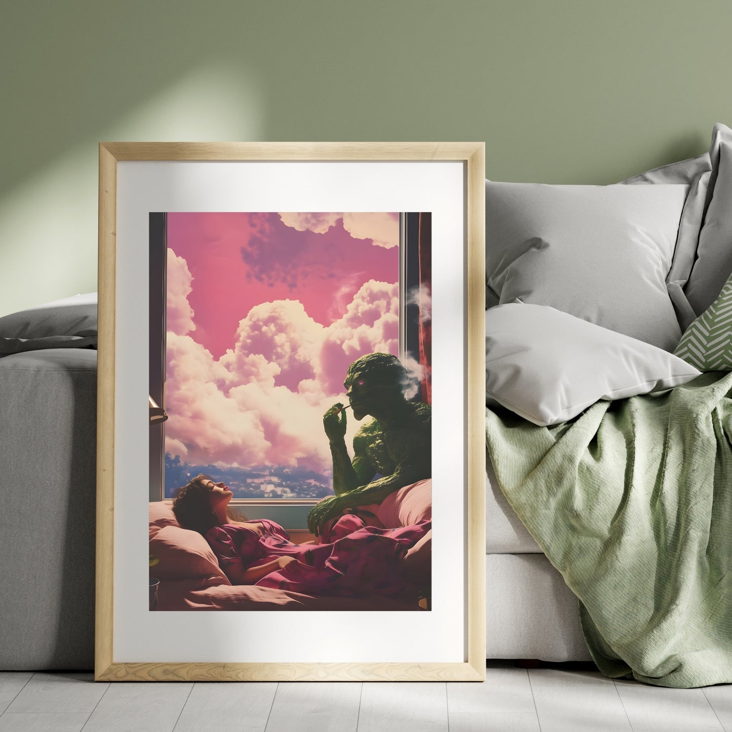 Unspoken Gravity - Retro Art Poster