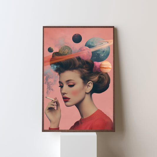 Cosmic Reverie - Retro Art Poster