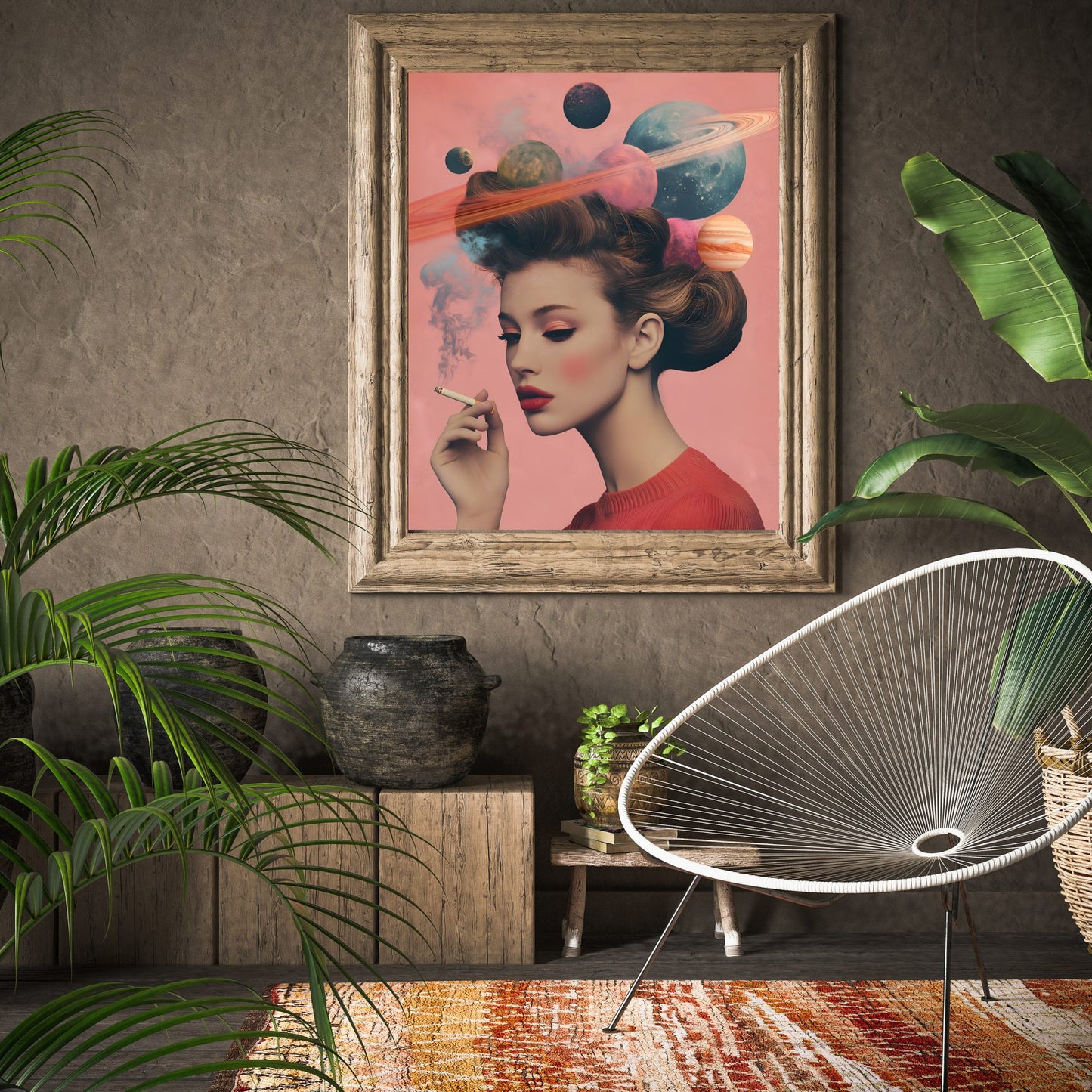 Cosmic Reverie - Retro Art Poster