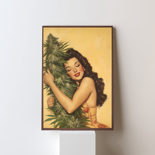 Wrapped in Green - Vintage-Inspired Art