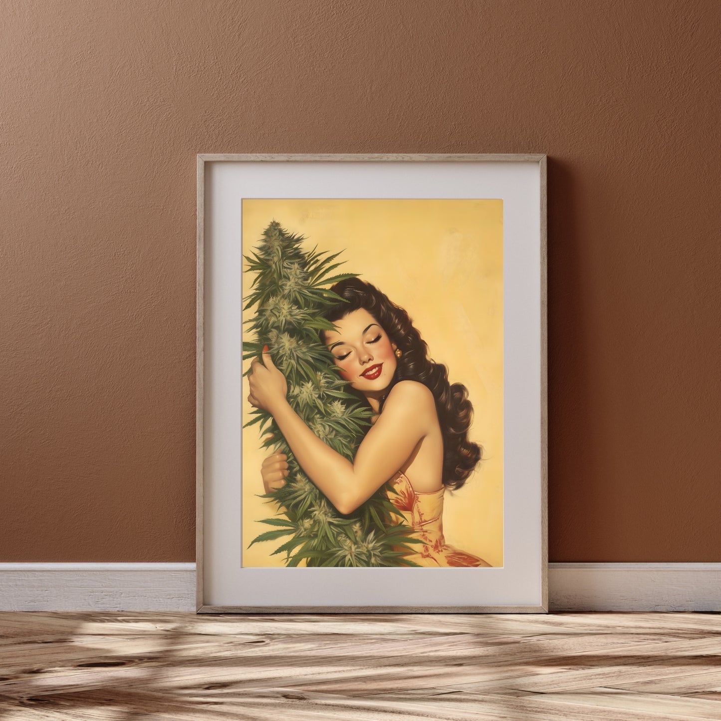 Wrapped in Green - Vintage-Inspired Art