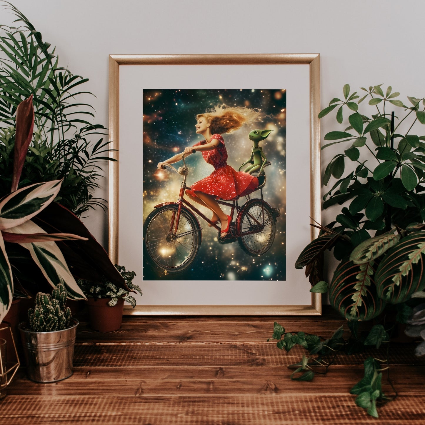 Intergalactic Joyride – Retro Sci-Fi Aesthetic Digital Art